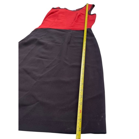 Studio One Red and Black Sleeveless Dress Size 10 - Picture 5 of 9